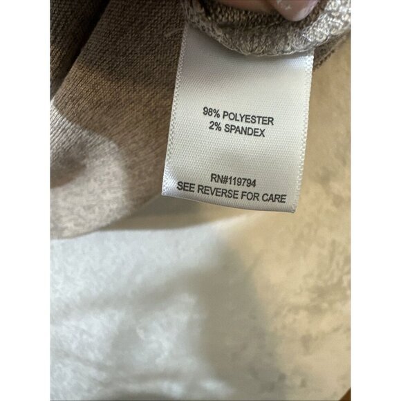 One World 2X Boho Paisley Mixed Print Top Scoop Neck 3/4 Sleeve Stretch Blouse - Picture 4 of 11